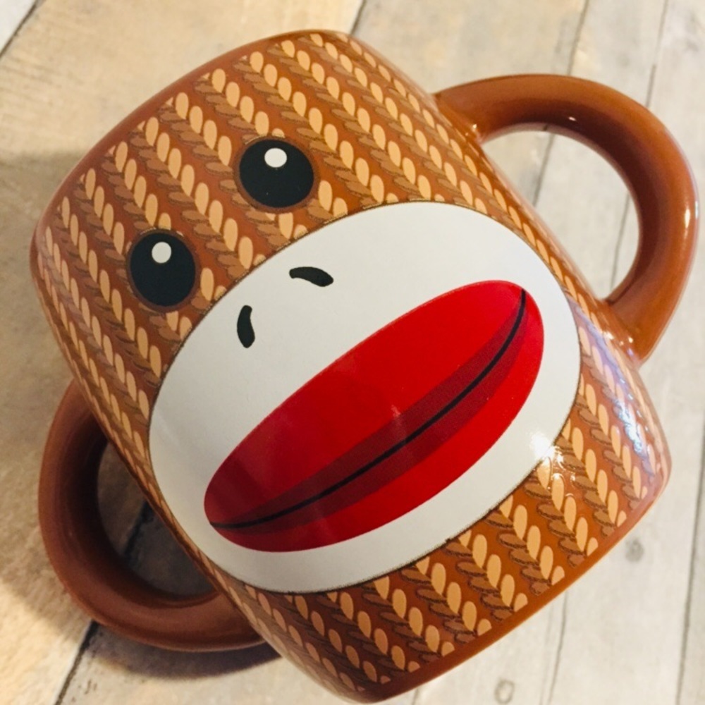 Sock Monkey Mug 16oz - Picture 7 of 8